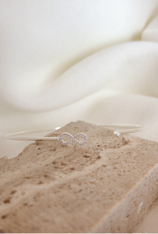 Bracelete infinito cravejado - Imagem 2