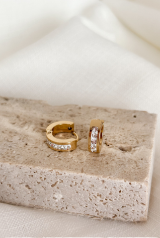 Argola click com zircônias