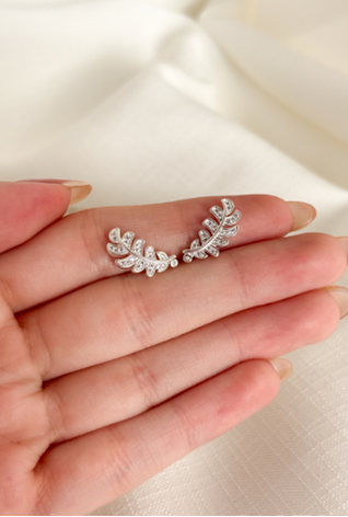 Brinco ear cuff ramo folha - Imagem 3